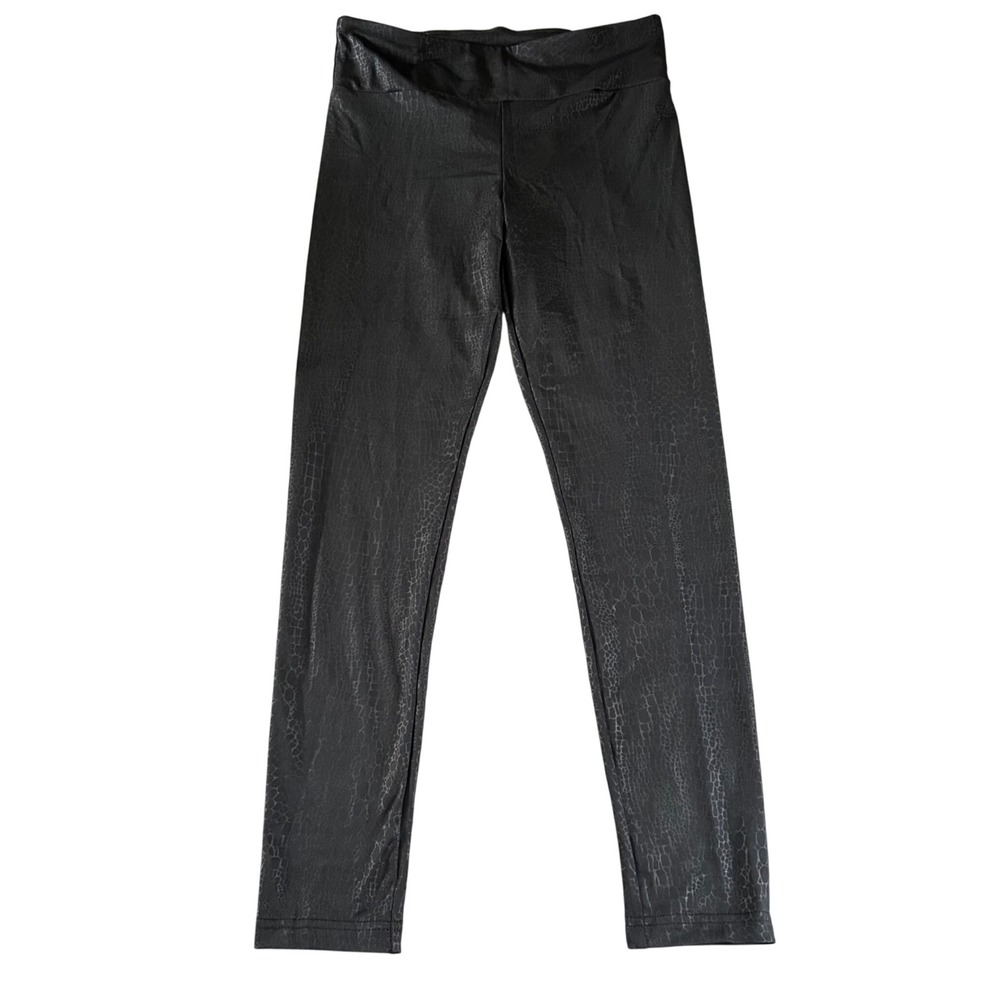 No Boundaries High Rise Ankle Legging Womens Juniors Size Medium Black‎ Sueded